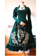 Surface Spell Gothic Judgement Day Embroidery Long One Piece
